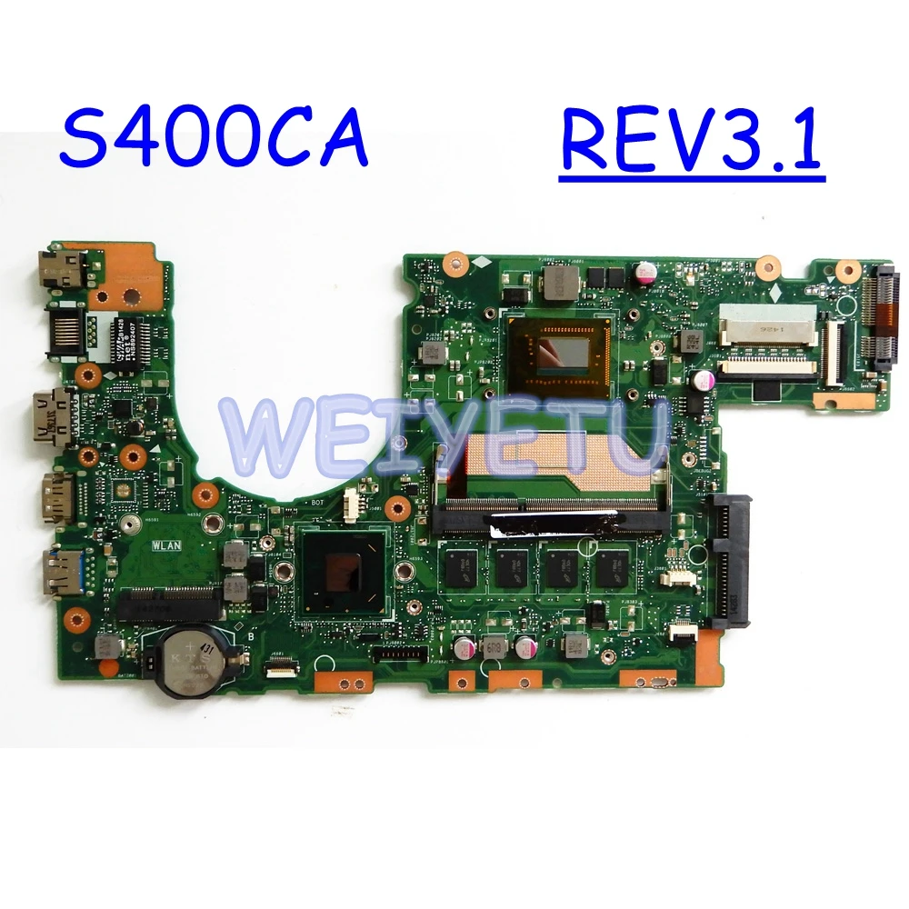 S400CA 4 Гб RAM 2117/I3/I5 I7 CPU материнская плата REV3.1 для ASUS S400C S500C S500CA ноутбука
