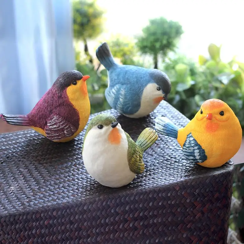 

Small bird resin crafts creative outdoor garden garden decorations simulation animal ornaments balcony garden decorations