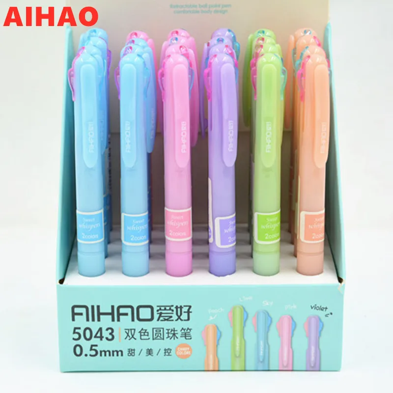 Новое поступление 2019 AIHAO брендовая гладкая пишущая ручка 0 5 мм точечная Выдвижная