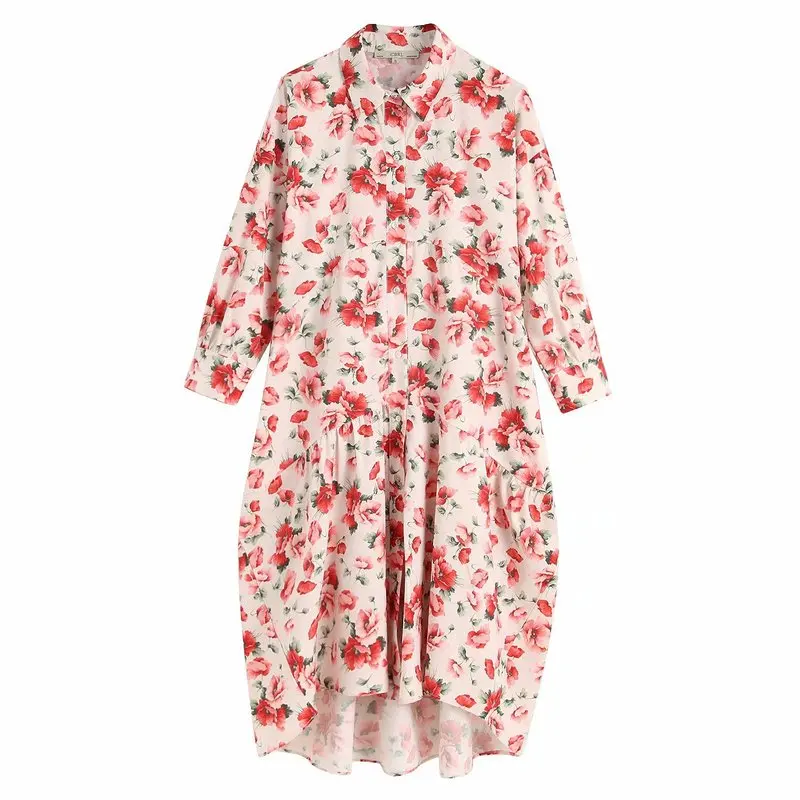 Платье с цветочным принтом в европейском и американском стиле лидер продаж 9678-55- |