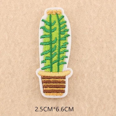 1pcs Mix Cactus Patch for Clothing Iron on Embroidered Sew Applique Cute Patch Fabric Badge Garment DIY Apparel Accessories 121 - Цвет: 58D