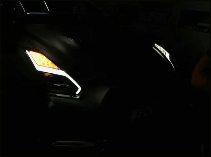 Автомобильный Стайлинг Головной фонарь для Nissan GTR фара 2007~ 2014y Taillamp для GTR задний фонарь светодиодный GT-R R35 TailLamp задний фонарь