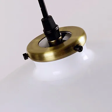 60 Вт ретро Лофт стиль Edison Винтаж промышленный подвесной светильник с белой металлической пластиной абажур, Luminarias
