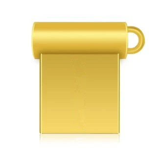 Супер мини маленький USB флэш-накопитель 4 ГБ 8 ГБ 16 ГБ карта памяти Флешка маленький накопитель 32 Гб 64 Гб Водонепроницаемый u-диск - Цвет: Золотой