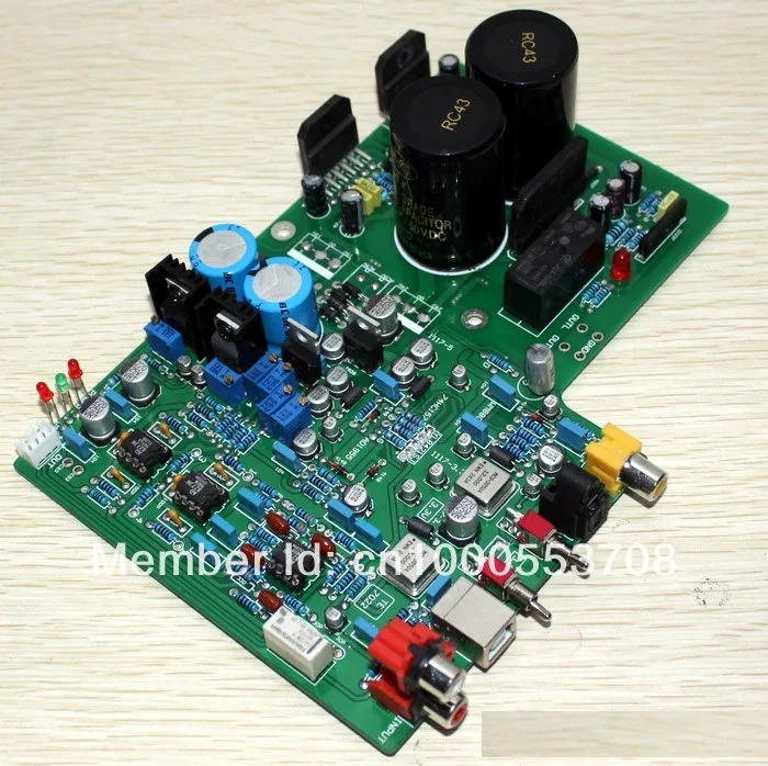 DAC1955 AD1955 + WM8805 PCM2706 AD827 LM3886TF усилитель оптического волокна Coxial USB декодирующий |