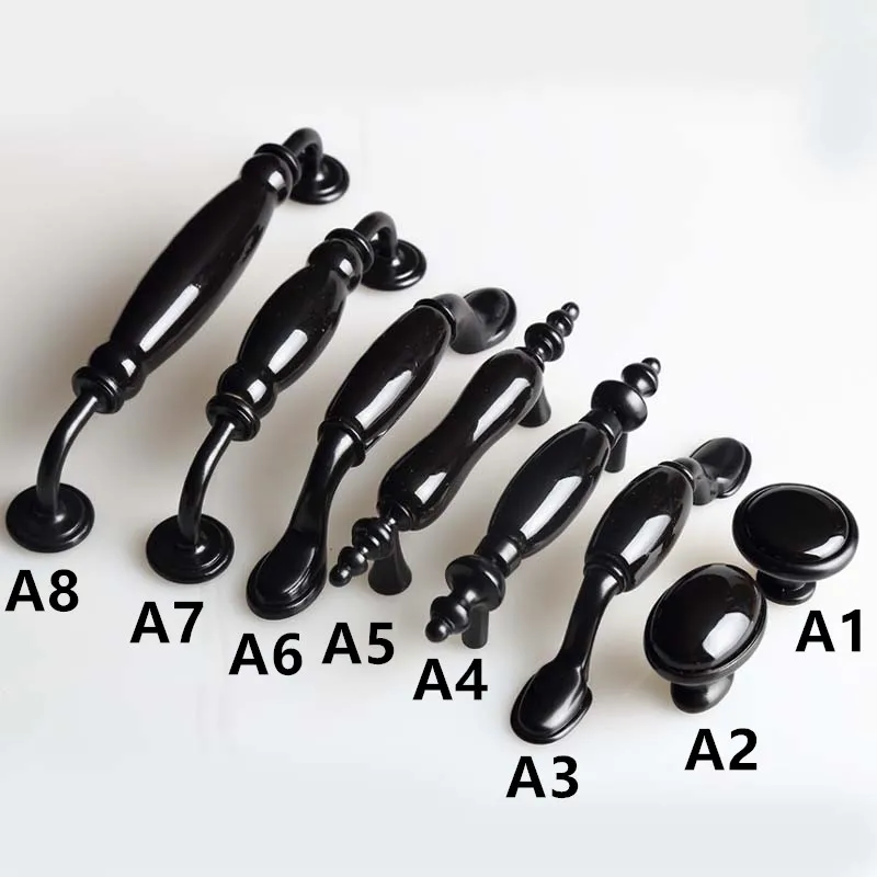 Ручки для кухонного шкафа черные яркие ручки 6 3 мм 76 75 96 дюйма 5 дюймов 128 160