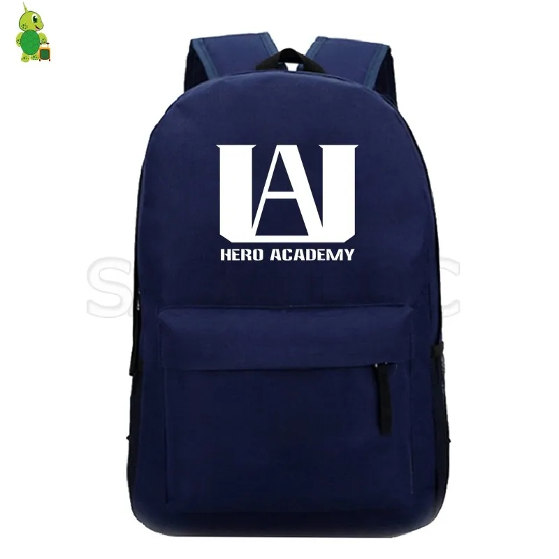 Рюкзак My Hero Academy, школьные сумки с аниме для подростков, для мальчиков и девочек, однотонный рюкзак для ноутбука, повседневные дорожные сумки на плечо - Цвет: 8