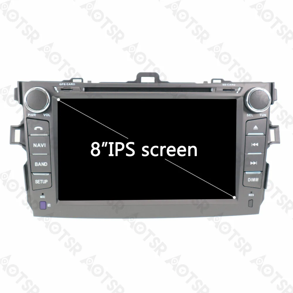 Aotsr Android 8 1 GPS навигация автомобильный DVD плеер для Toyota Corolla 2007 2013 мультимедиа радио