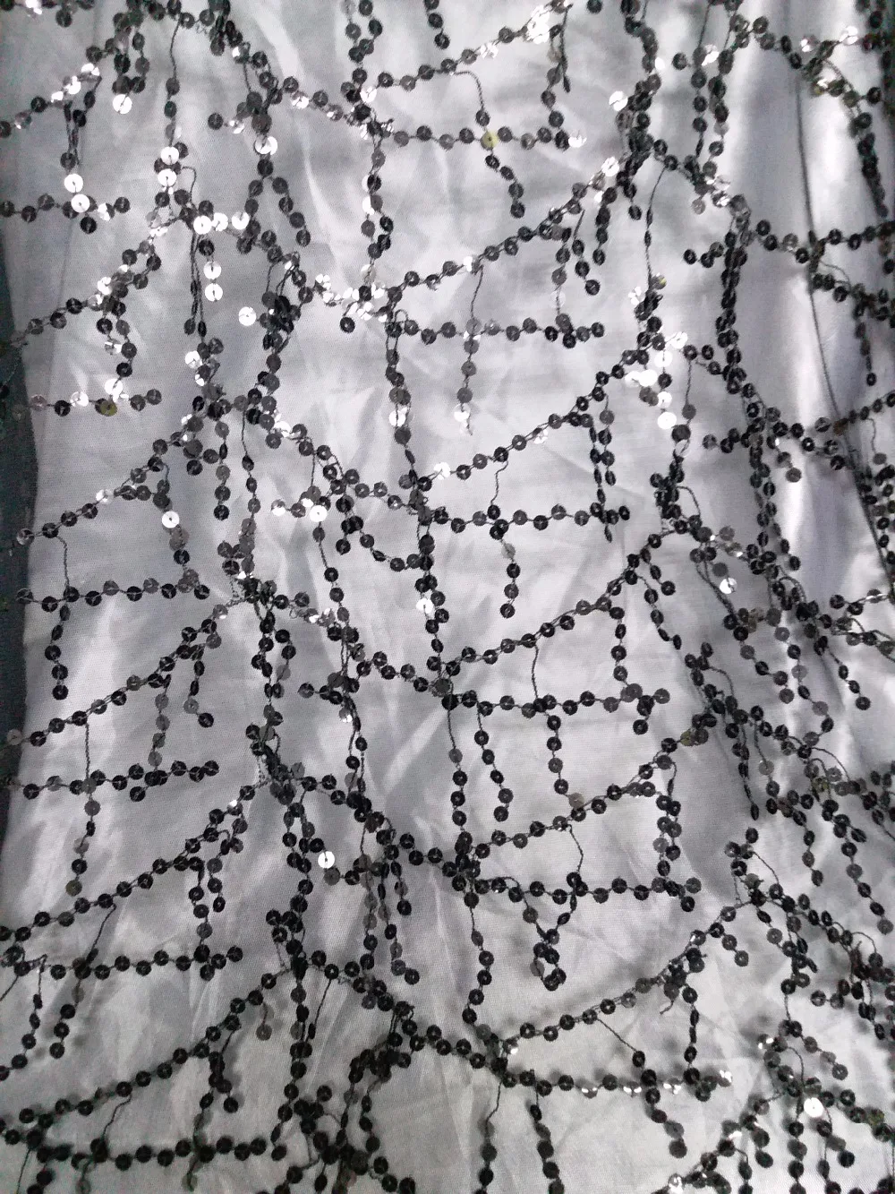 Высококачественная африканская кружевная ткань с блестками для вечеринки