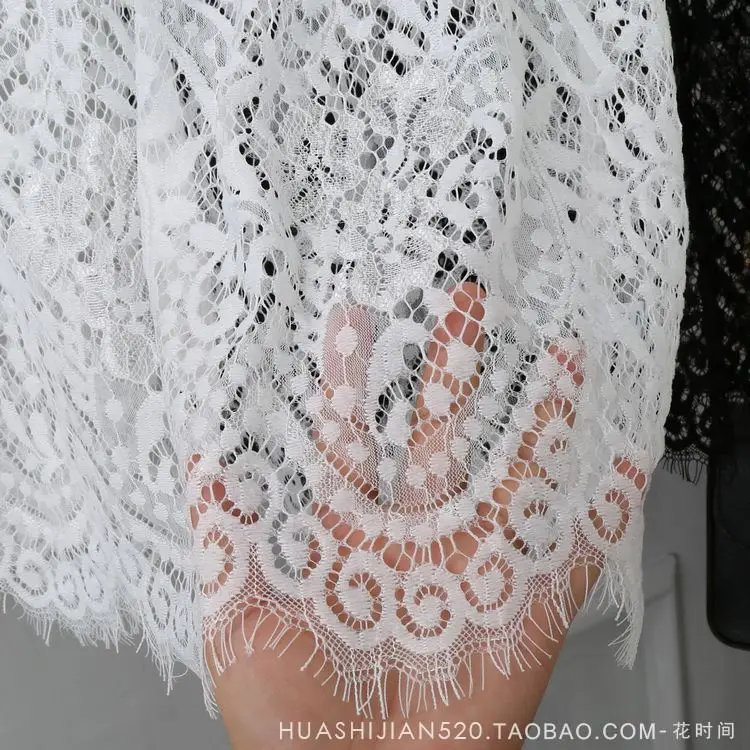 

Autumn Winter women Lace skirt overskirt Vintage Sexy High Waist Hollow Transparent Short mini white black Pencil micro Skirt