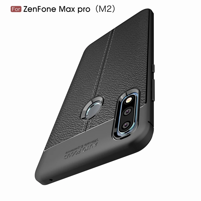 Soft Case For ASUS Zenfone Max Pro M2 ZB631KL Leather TPU Silicone Phone Asus Cover |