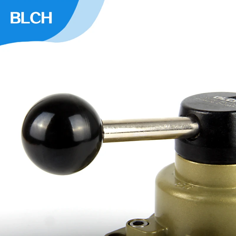 BLCH Manual Valve Cylinder Switch Spanner Directional HV 4-WAY ROTARY VALVE 1/4&quot 3/8 1/2&quot BSPT Pneumatic Hand Lever Valves |