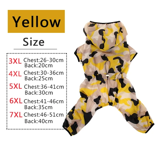 Yellow HOOPET Pet большая собака УФ Защита от солнца быстросохнущая тонкая прозрачная куртка для щенка с капюшоном - Цвет: Yellow