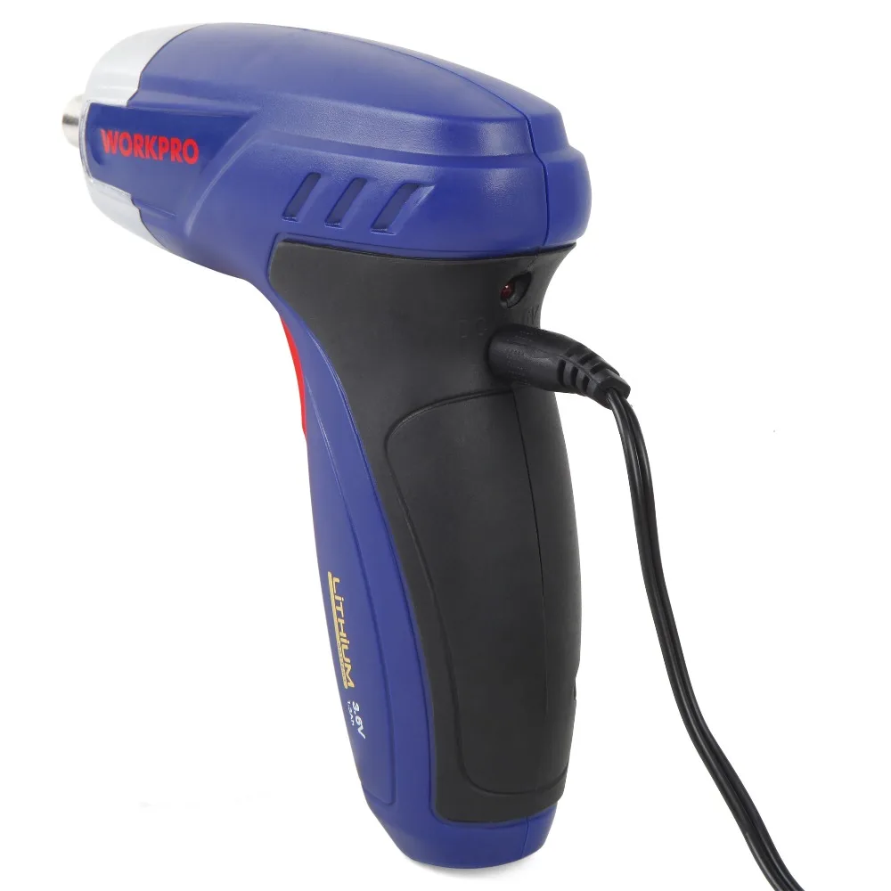 Workpro 3 6 V литий-ионная отвертка Беспроводная перезаряжаемый электрошуруповерт |