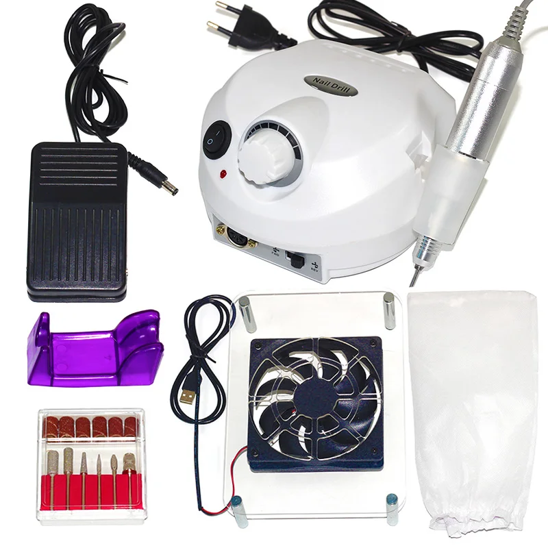 30000 об./мин. электрическая дрель для ногтей всасывающий пылесборник маникюра и