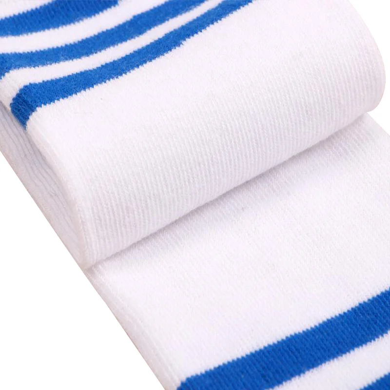 Летние детские гольфы для мальчиков хлопковые носки в футбольную полоску