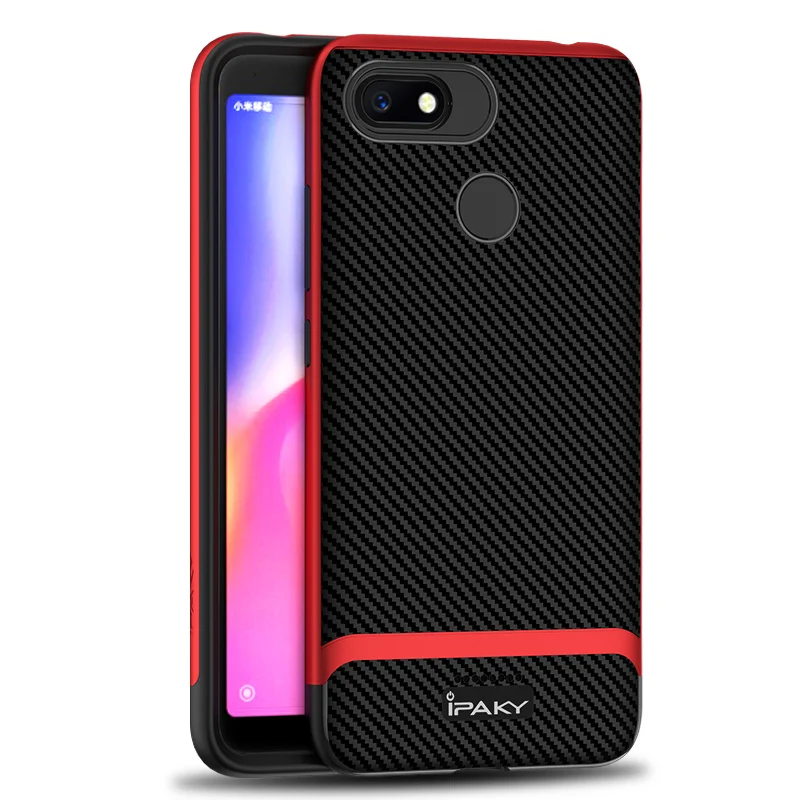 IPAKY чехол для телефона силиконовые+ крышка ПК на для Xiaomi Redmi 6 Pro 6A 6Pro A A2 лайт Lite A2Lite Redmi6A 2/3/4 16/32/64 ГБ Xiomi бампер - Цвет: Red