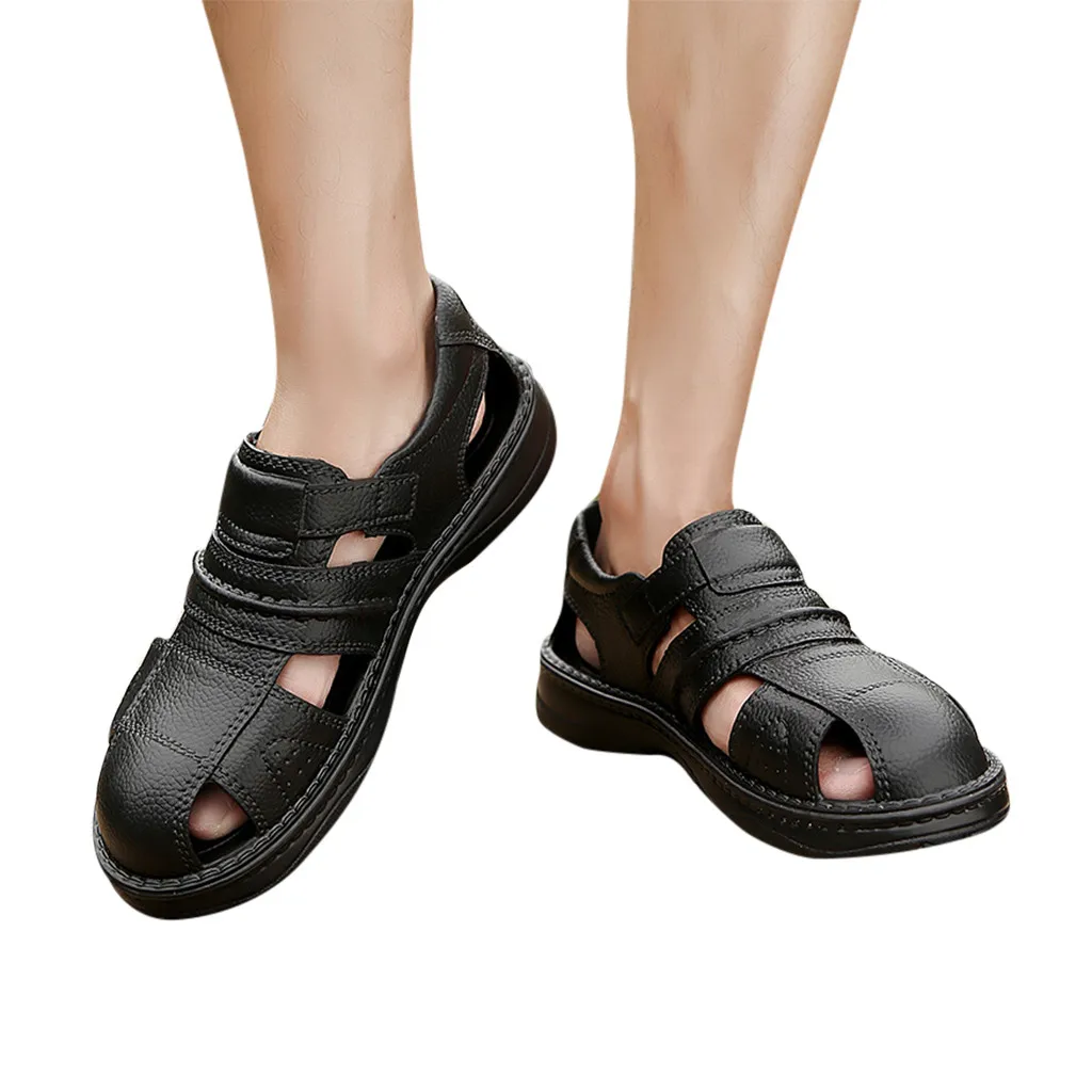 JAYCOSIN Sandals Men Hombre Men's Casual Beach Shoes Hole Wading Thick-Soled Non-Slip Openwork Walking | Обувь
