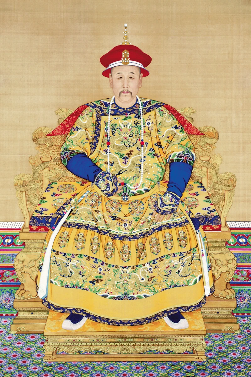Китайская живопись на холсте стиль традиционная император Yongzheng от Giuseppe Castiglione