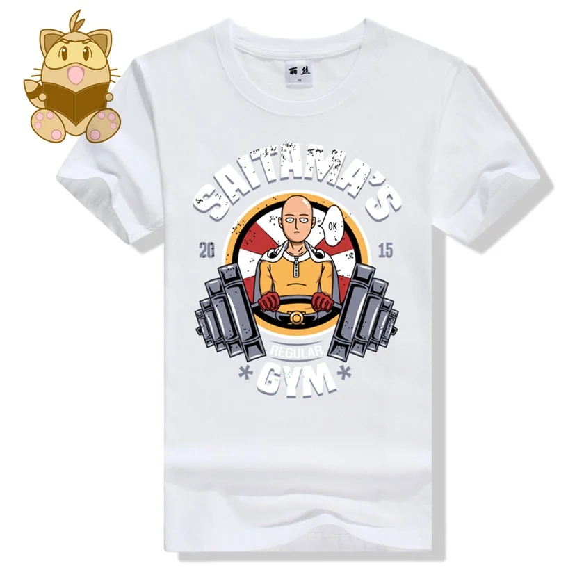 Новинка 2017 хлопковая Футболка с рисунком аниме one punch man Saitama sensei цветная футболка