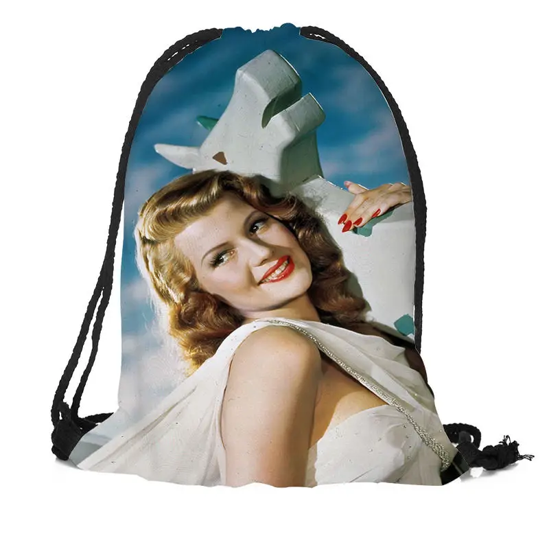 Рюкзак Rita Hayworth с принтом на шнурке дорожные пляжные школьные сумки большая