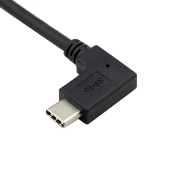 Кабель USB USB-C Type-C (штекер)/A (гнездо) OTG для планшета 3 1 10 см 90 градусов прямоугольный