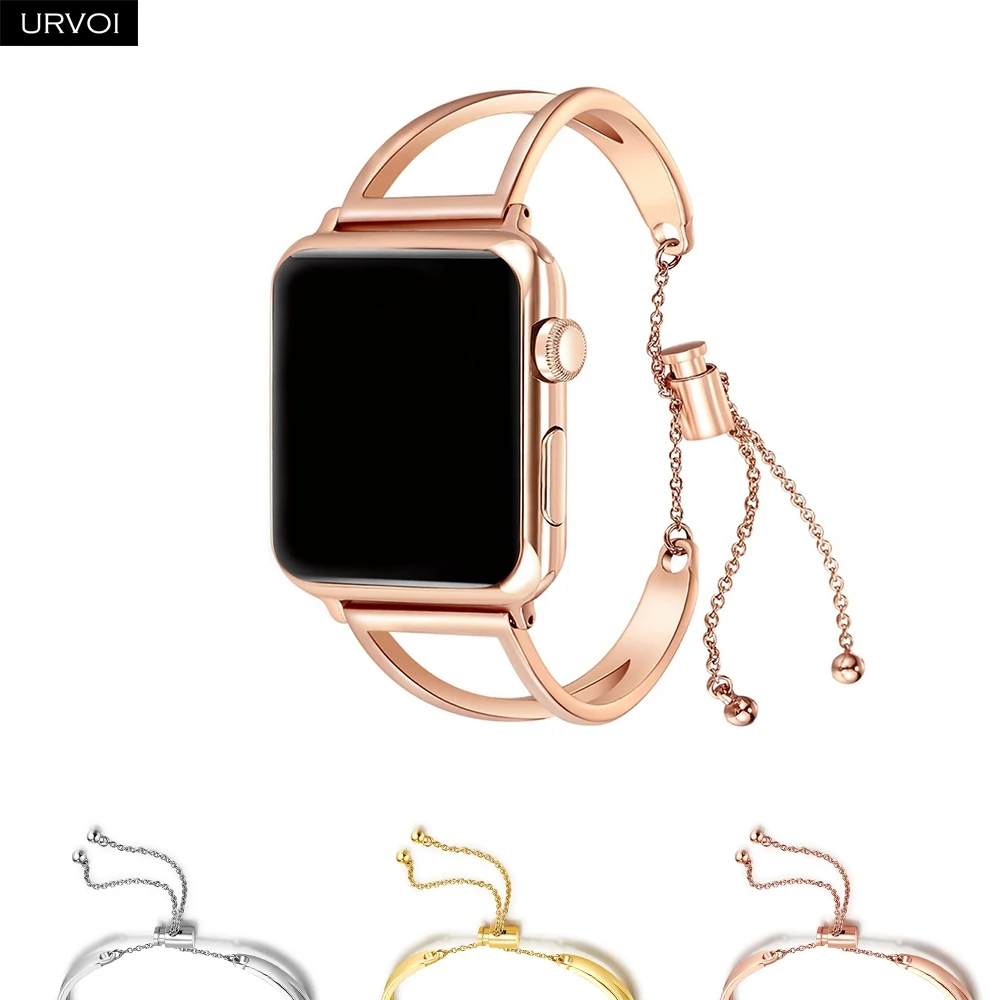 URVOI ремешок для Apple Watch манжета из нержавеющей стали iWatch девушка мода запястье