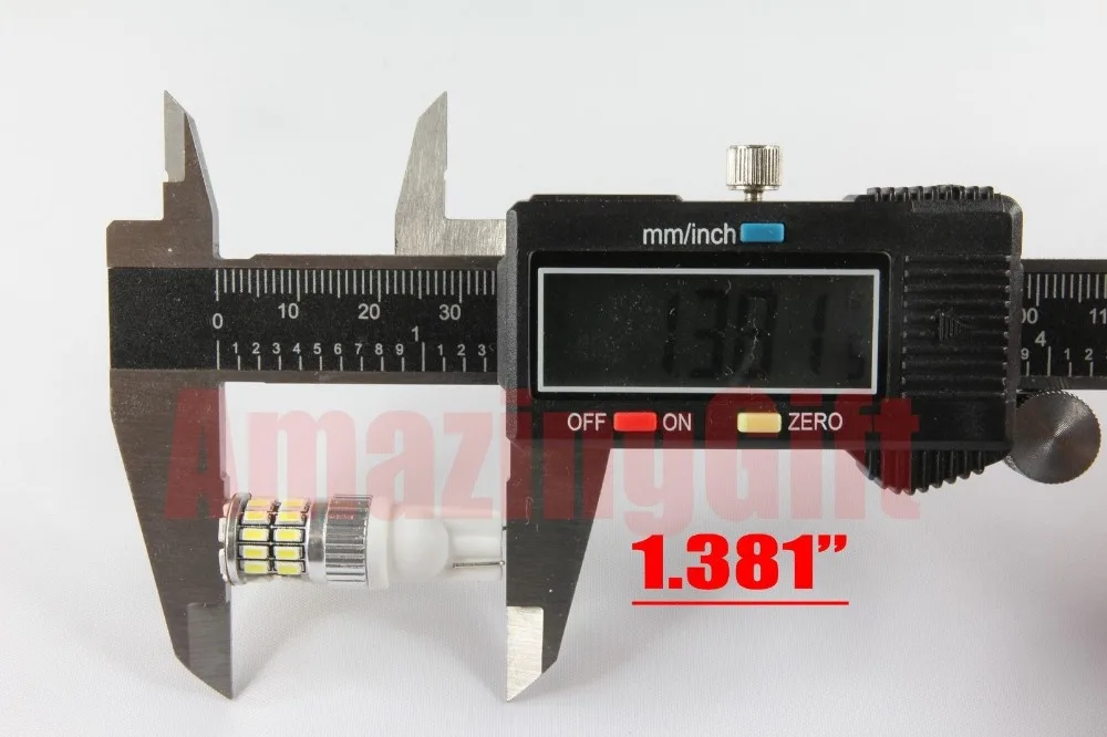 Комплект из 2 предметов высокого Мощность T10 168 3014 чип Янтарный Цвет: желтый
