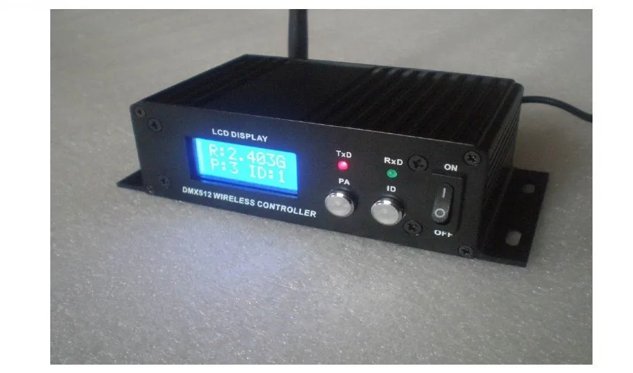 DMX512 беспроводной передатчик приемник 2 в 1 2,4 ГГц XLR DMX DJ повторитель светодиодный контроллер освещения сцены ЖК-дисплей
