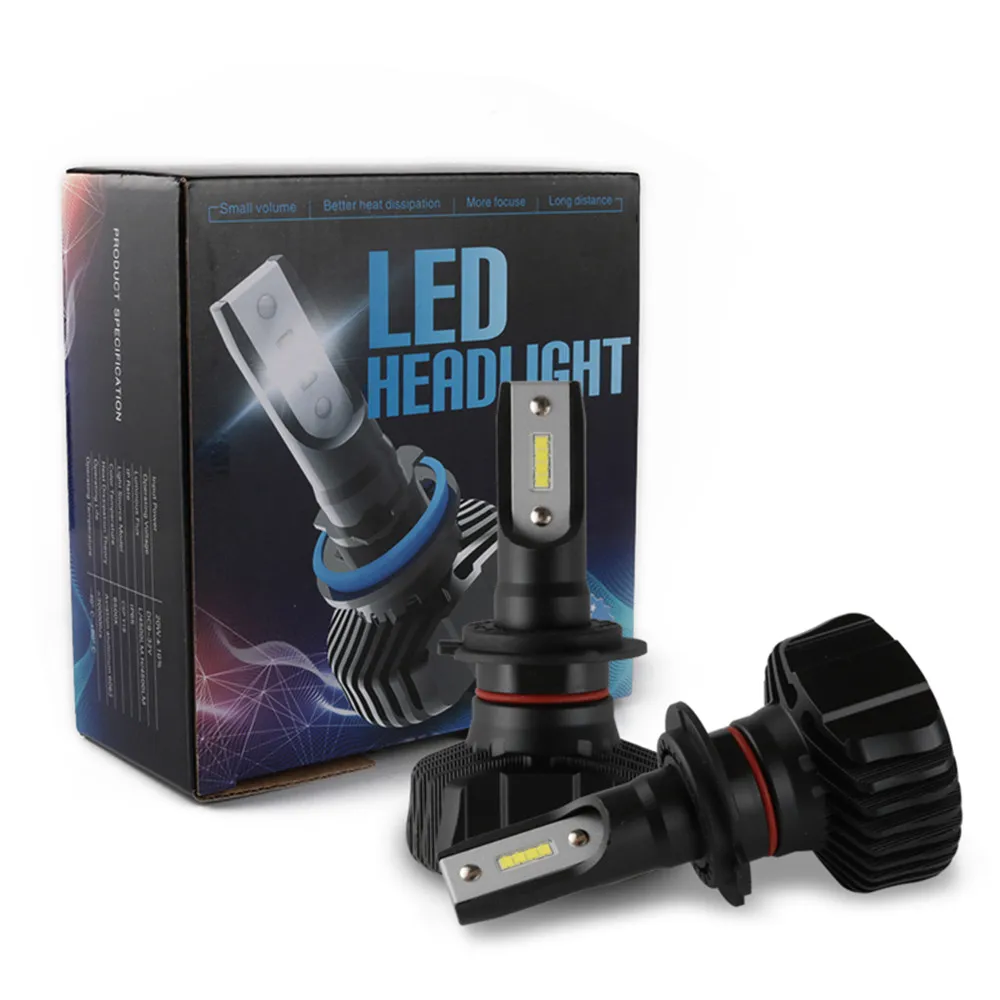 Xenplus H7 светодиодный H4 H11 HB3 HB4 H13 H8 9004 9005 9006 автомобильный светильник головной CSP 9000LM