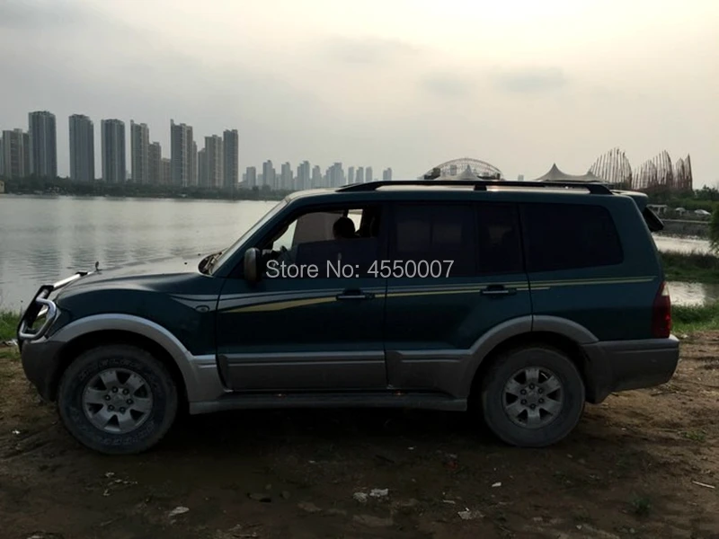 Для Mitsubishi V73 Pajero 2007- Спойлер ABS Материал заднее крыло заднего спойлера ДЛЯ Mitsubishi Pajero V73