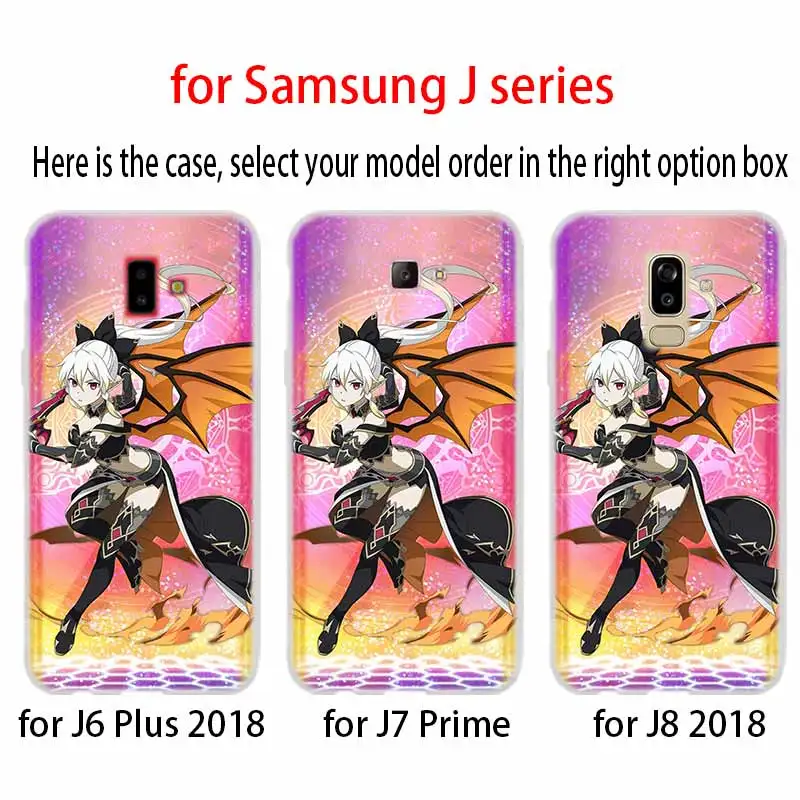 Мягкий чехол для телефона Samsung Galaxy J6 J8 J3 J5 J7 J4 Plus 2018 2016 2017 EU Prime Pro Ace Sword Art Online SAO