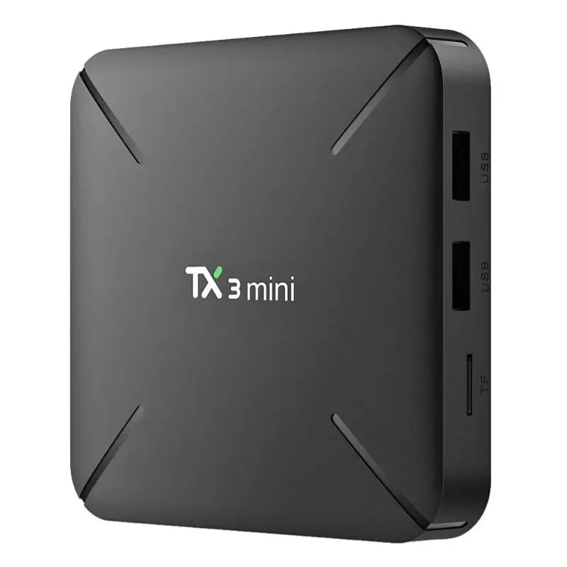 UK 8 GB NEW TX3 Мини Android 7,1 Smart tv Box 1+ 8GB Amlogic S905W четырехъядерный WiFi 4K H.265 телеприставка медиаплеер - Цвет: UK 8 GB NEW