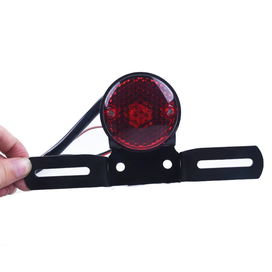 Круглый задний фонарь в сборе для мотоциклов фары шкивов Зубцов Боббер стоп