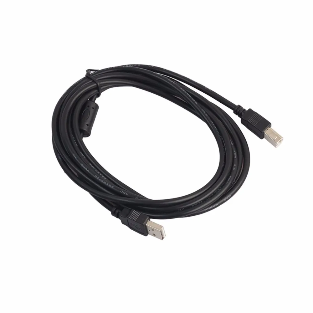 Новинка 2017 высокоскоростной кабель USB 2 0 1 5 м 3 длинный черный экранированный
