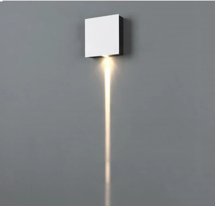 Square-1 beam 3W Современный минималистичный Креативный светодиодный настенный светильник квадратной формы, настенный светильник KTV, фоновая настенная декоративная лампа - Цвет абажура: Square-1 beam 3W