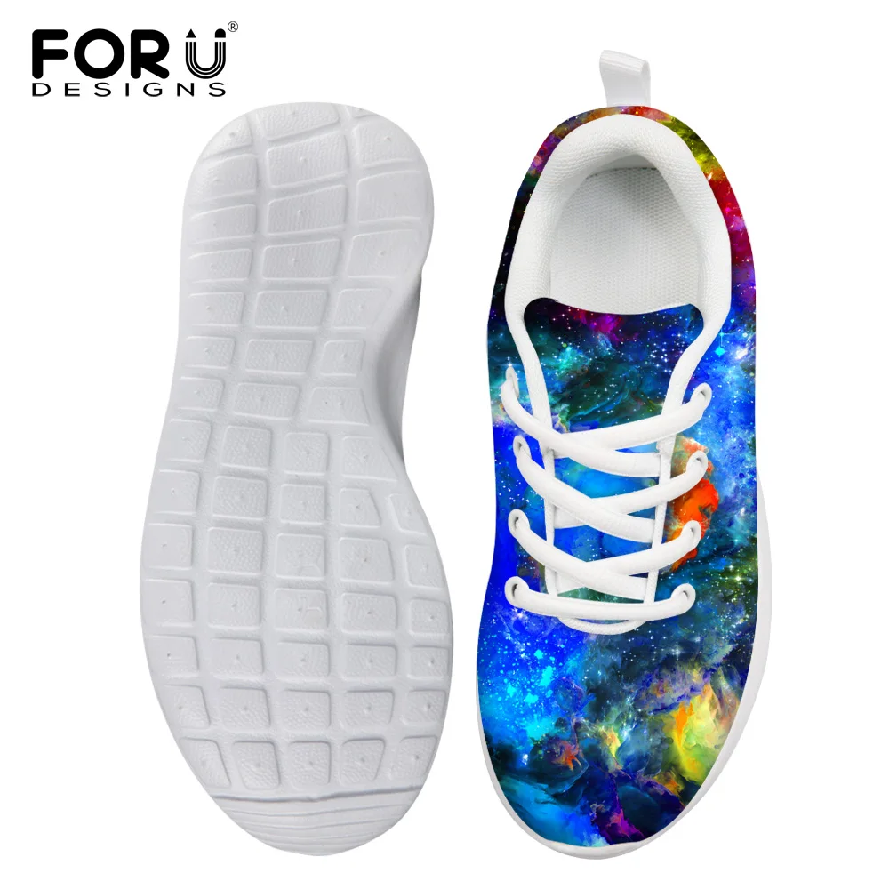 FORUDESIGNS/синие Космические 3D Galaxy Кроссовки для мальчиков профессиональная уличная