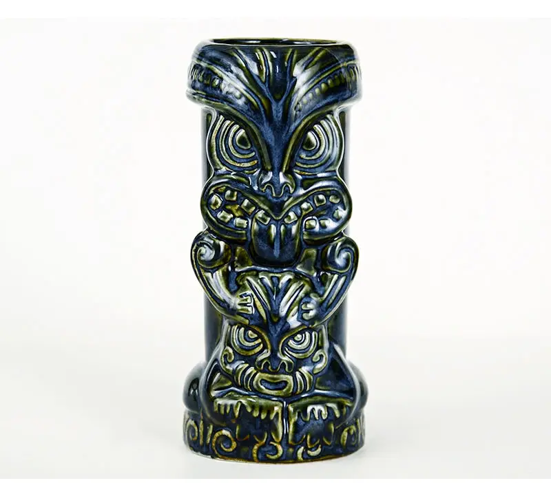 Гавайские кружки Tiki, Коктейльная чашка, пивная кружка для напитков, кружка для вина, керамические кружки Tiki, отлично подходят для коктейльных напитков - Цвет: I