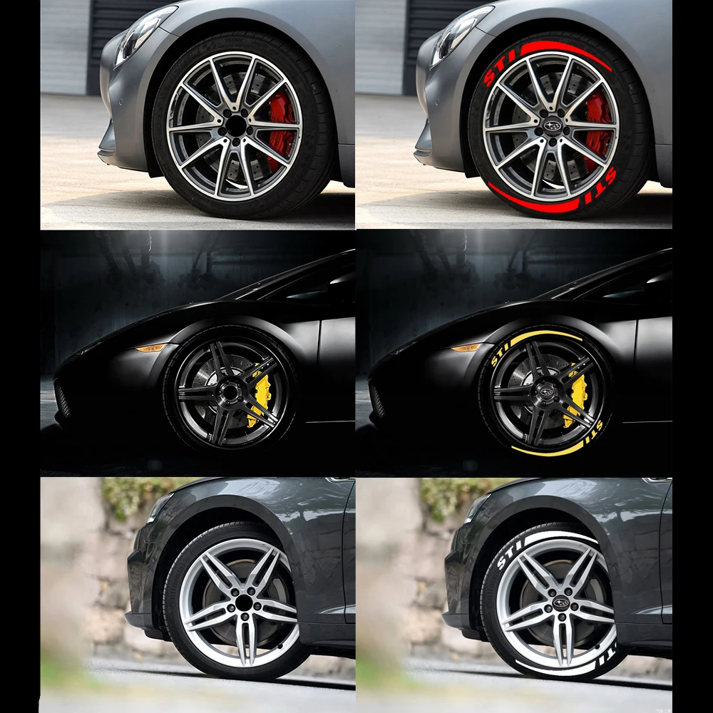 Модные наклейки на колеса автомобиля Логотип Шины TRD 3D стикер с буквами заказ