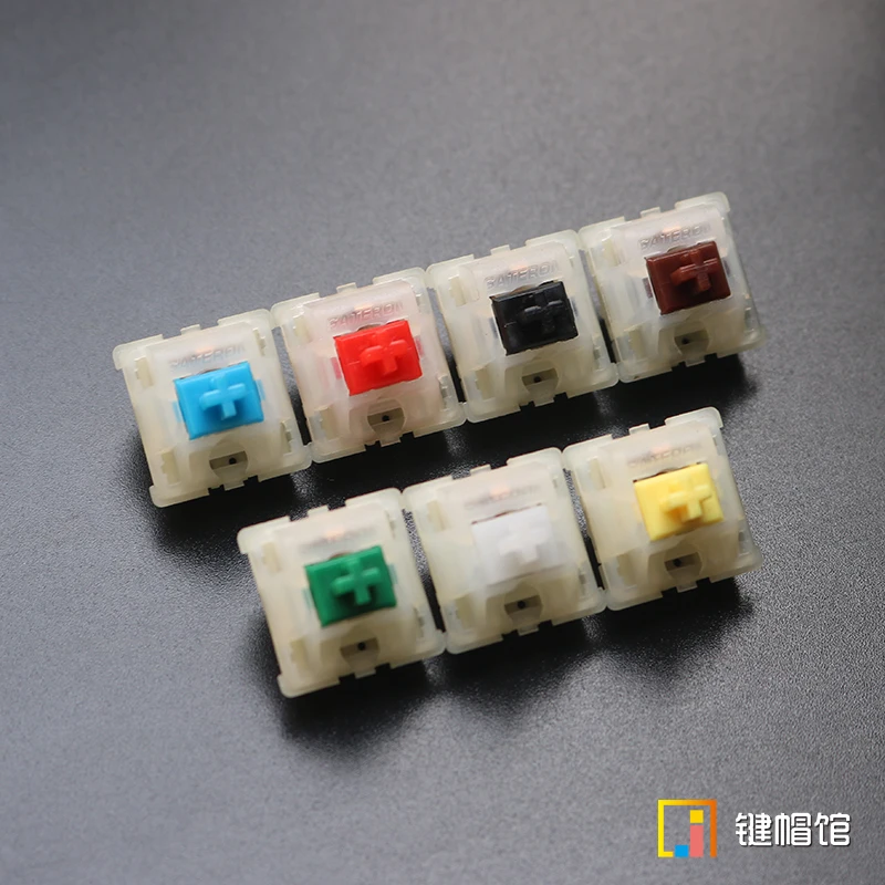 Gateron переключатель прозрачный коричневый синий красный переключатель 5 pin PCB установлен для mx механическая клавиатура
