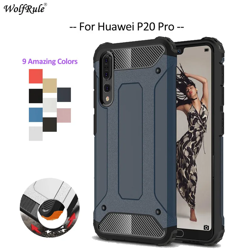 

Чехол wolfrole для Huawei P20 Pro, мягкий чехол из ТПУ и ПК, защитный чехол для телефона Huawei P20 Pro, чехол для Huawei P20 Plus, чехол 6,1''