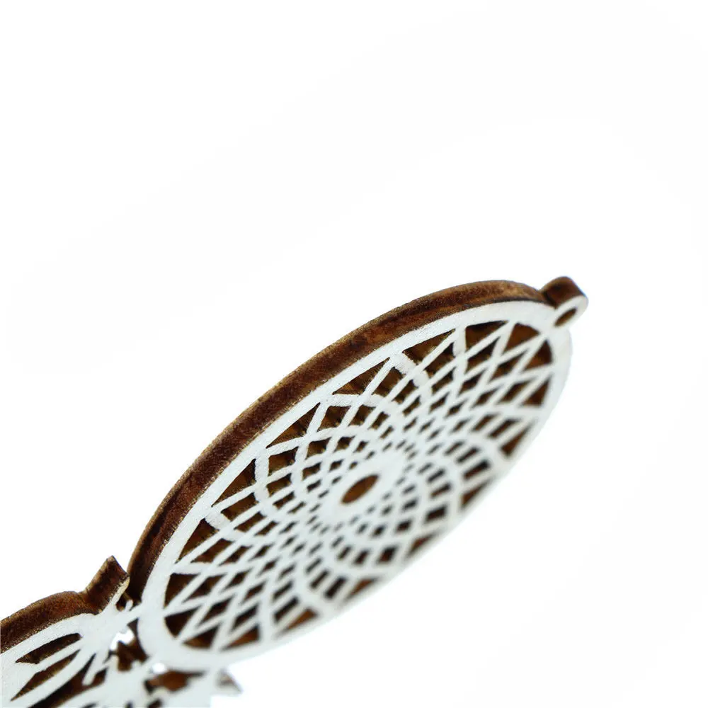 Деревянная подвеска Ловец снов подвесная Красивая креативная лазерная резка