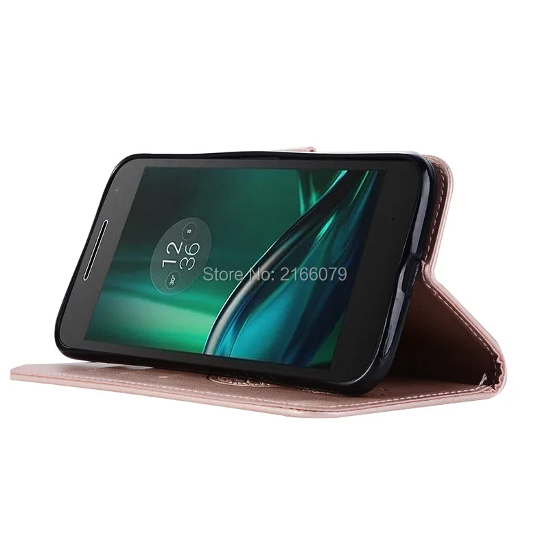 Роскошный чехол-книжка из искусственной кожи с 3D рисунком совы для Motorola Moto G4 G 4-го