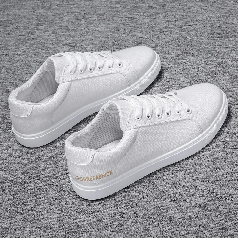 WOLF WHO New Arrivals Men Canvas Casual Shoes Male Lace Up Black Sneakers Comfortable lightweight Shoes buty meskie X-029