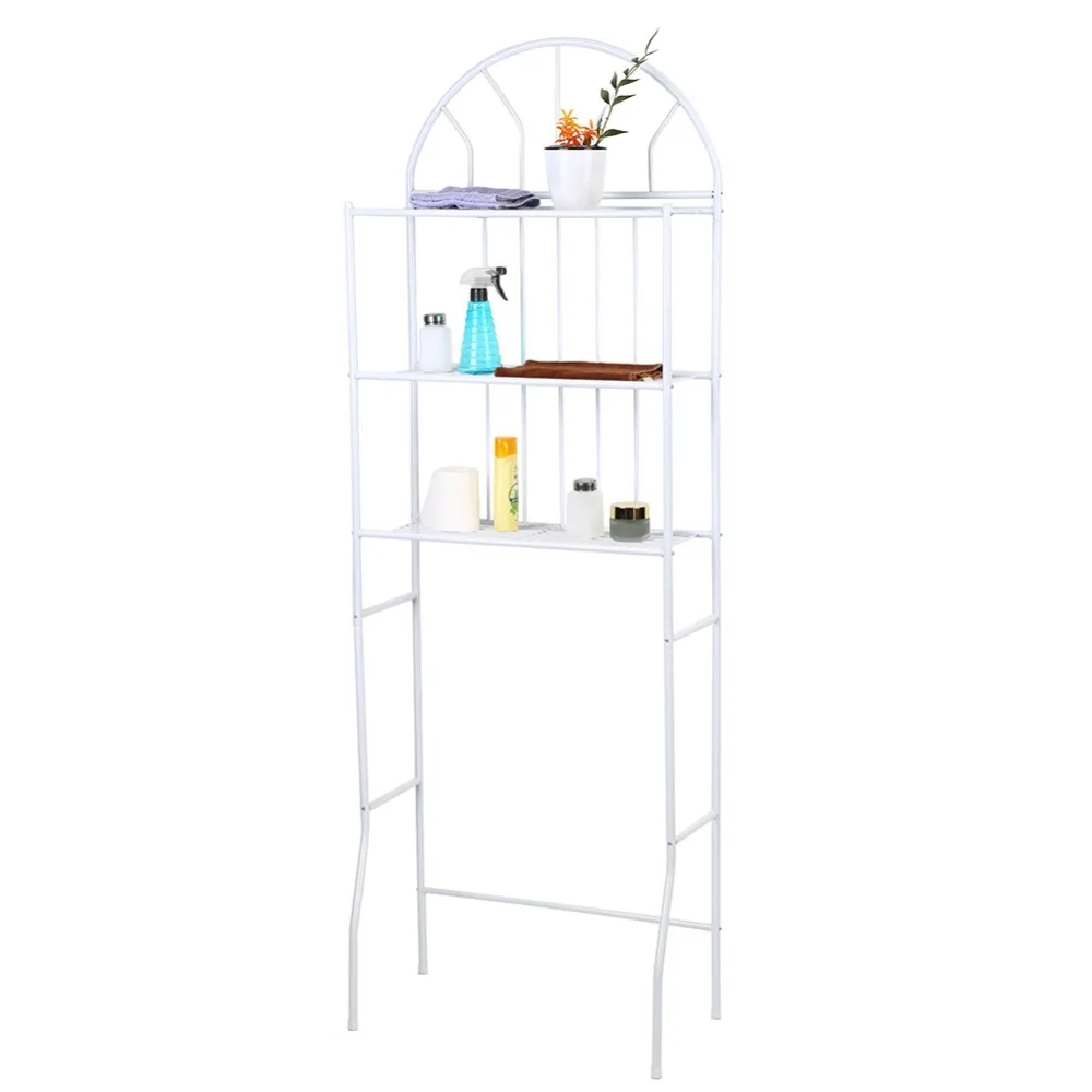 3 уровневая полка для унитаза стеллаж хранения в ванной Многофункциональный