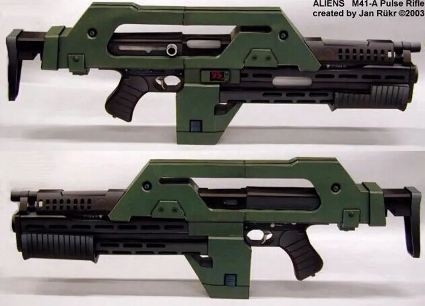 Высокое качество 1:1 масштаб Alien 3 оружия M41 A импульсный винтовка DIY 3D Бумага модель