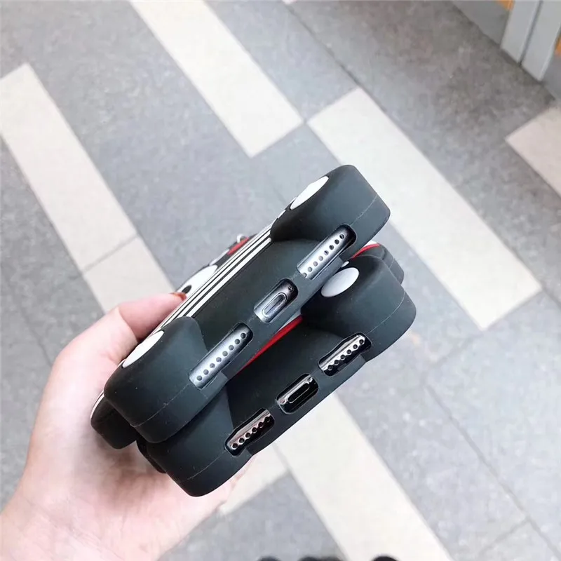 3D милый мультяшный чехол с медведем Kumamon Мягкий силиконовый чехол для iphone X Xs 7 8 6 6s Plus Милая резинка чехол для телефона