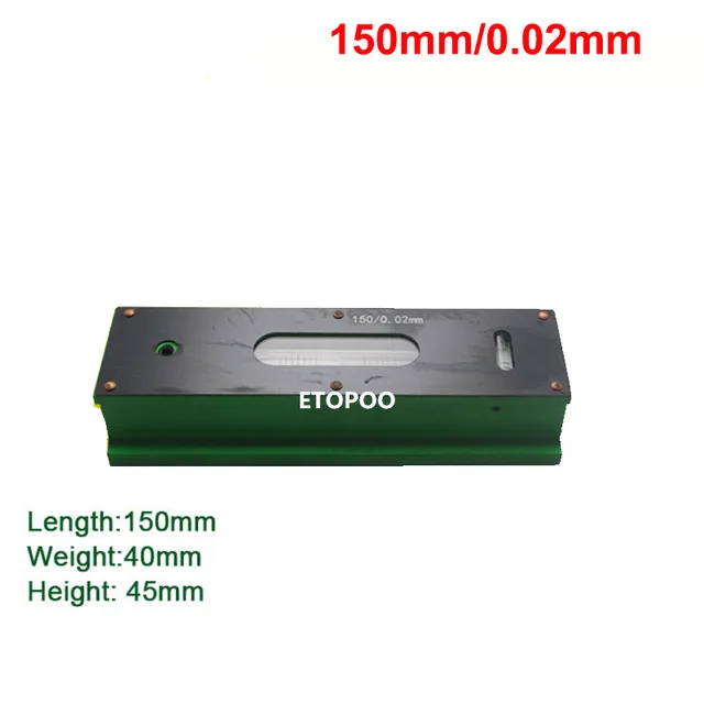 150mm Высокой точности 0,02 мм 100/150/200/250/300 мм индустрии механических бар прибор для измерения уровня измерительный инструмент бар измеритель уровня - Цвет: 150mm