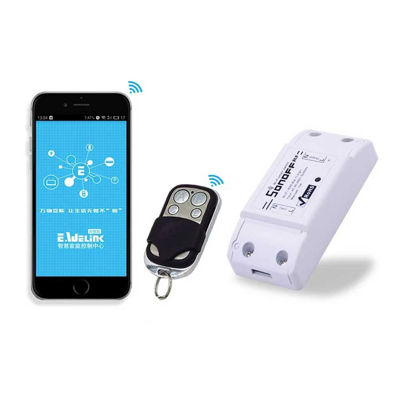 Sonoff 433 RF WiFi умный переключатель, умный дом пульт дистанционного управления, беспроводная домашняя Автоматизация, таймер для самостоятельной работы с Alexa Google Home