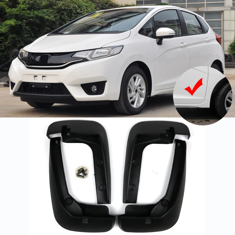 Набор литых брызговиков для Honda Fit/Jazz- Брызговики передние задние брызговики крыло брызговиков